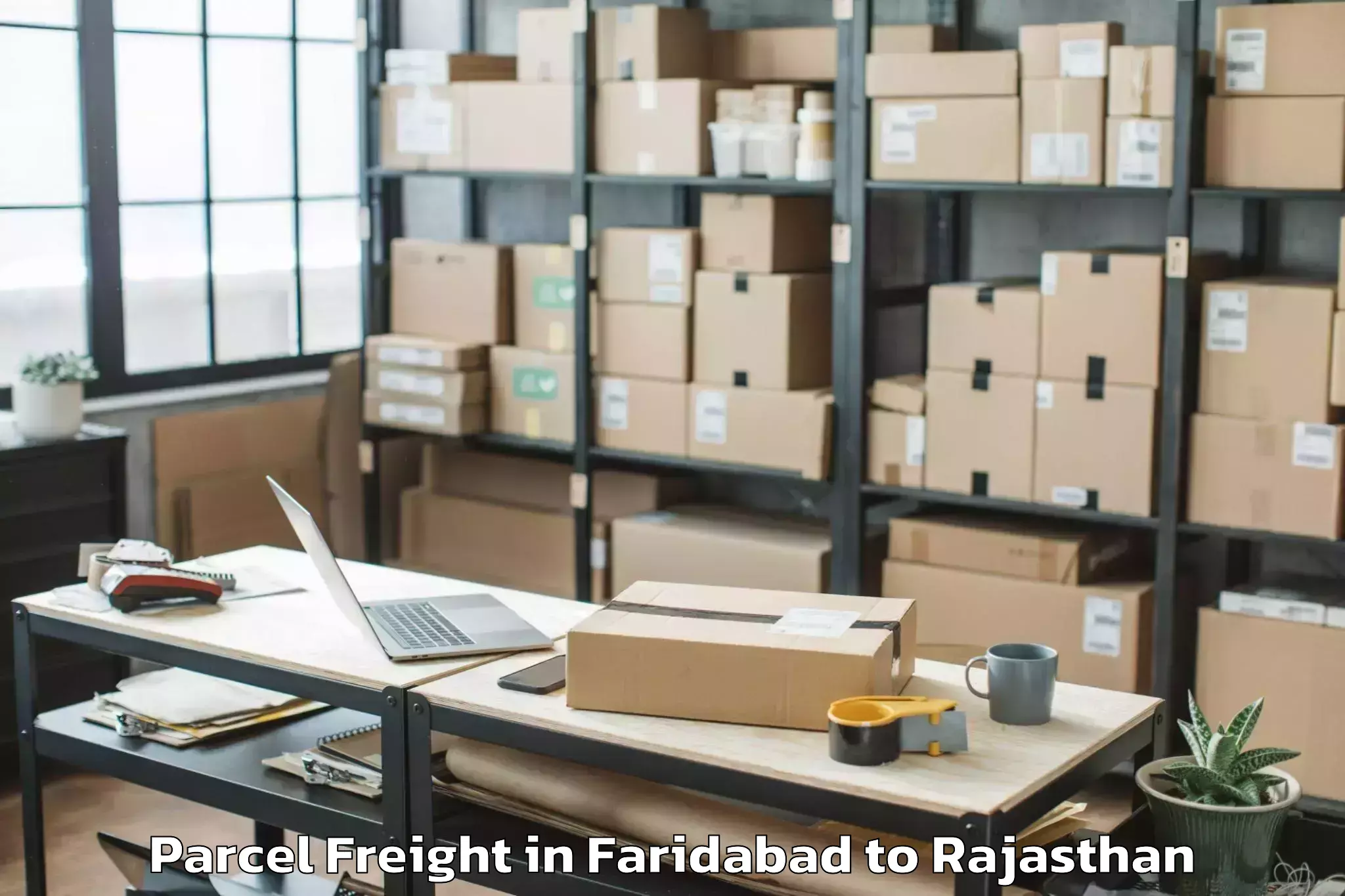 Affordable Faridabad to Kishangarh Parcel Freight